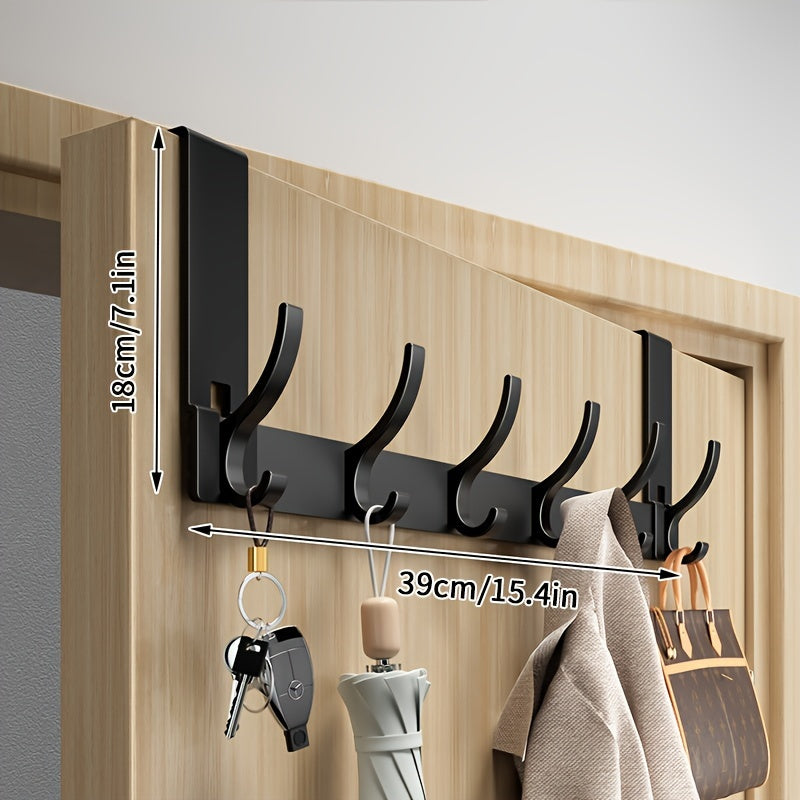 Homezie.de-Homezie Über-Tür Haken | Einfach Zu Installieren | Wandmontierte Kleidung- und Hütehalter für Schlafzimmer und Badezimmer