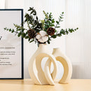 Homezie.de-Homezie Vasen Set | Geometrischer Sockel | Dekorative Blumenhalter