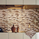 Homezie.de-Homezie Wanddekoration | 10-teilige Selbstklebende 3D Mosaik | Für Küche und Bad