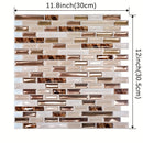 Homezie.de-Homezie Wanddekoration | 10-teilige Selbstklebende 3D Mosaik | Für Küche und Bad