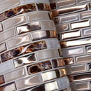 Homezie.de-Homezie Wanddekoration | 10-teilige Selbstklebende 3D Mosaik | Für Küche und Bad