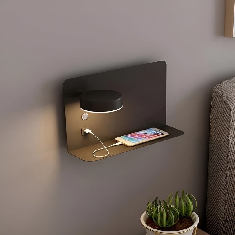Homezie.de Homezie Wandlampe | LED USB-Ladeanschluss | Praktische Beleuchtung für das Schlafzimmer