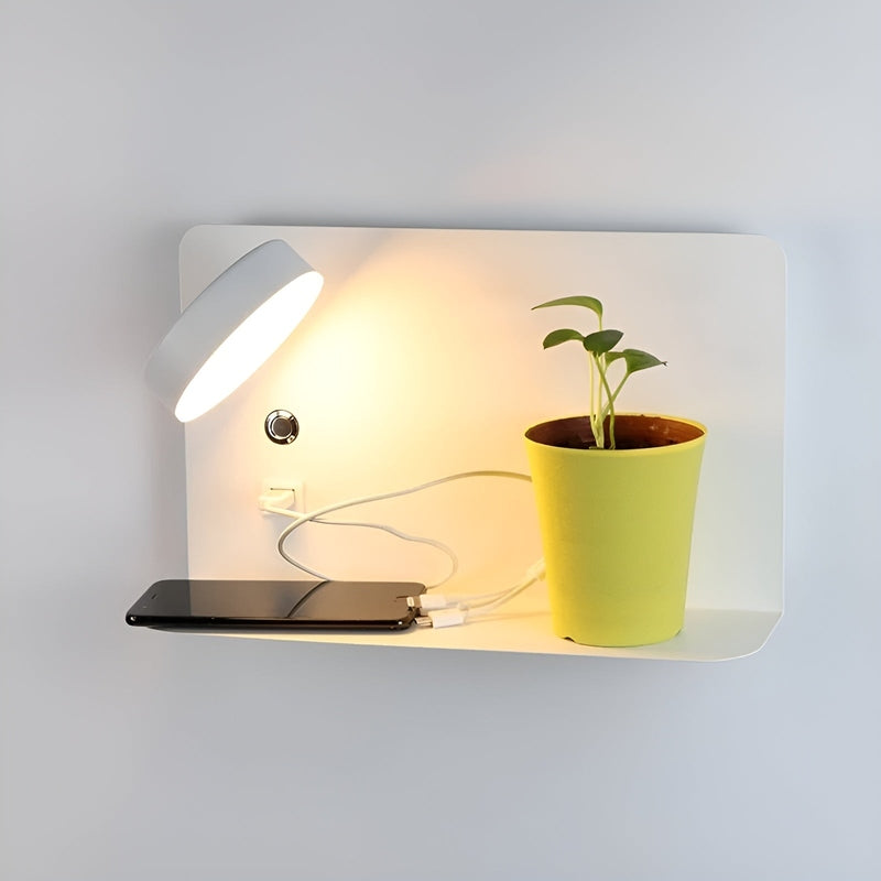 Homezie.de Homezie Wandlampe | LED USB-Ladeanschluss | Praktische Beleuchtung für das Schlafzimmer