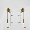 Homezie.de-Homezie Wandleuchte | LED | Verstellbare nordische Doppelleuchte für Schlafzimmer und Leseecke