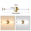 Homezie.de-Homezie Wandleuchte | Modernes Design | Badezimmerbeleuchtung mit doppeltem Lampenschirm 400-550mm