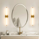 Homezie.de-Homezie Wandleuchte | Modernes Design | Badezimmerbeleuchtung mit doppeltem Lampenschirm 400-550mm