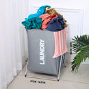 Homezie.de-Homezie Wäschekorb | 3-Section Aufklappbar | Für Zuhause & Dormitorium