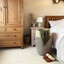 Homezie.de-Homezie Wäschekorb | Hohe Wicker Hampel | Für Haushaltsgebrauch