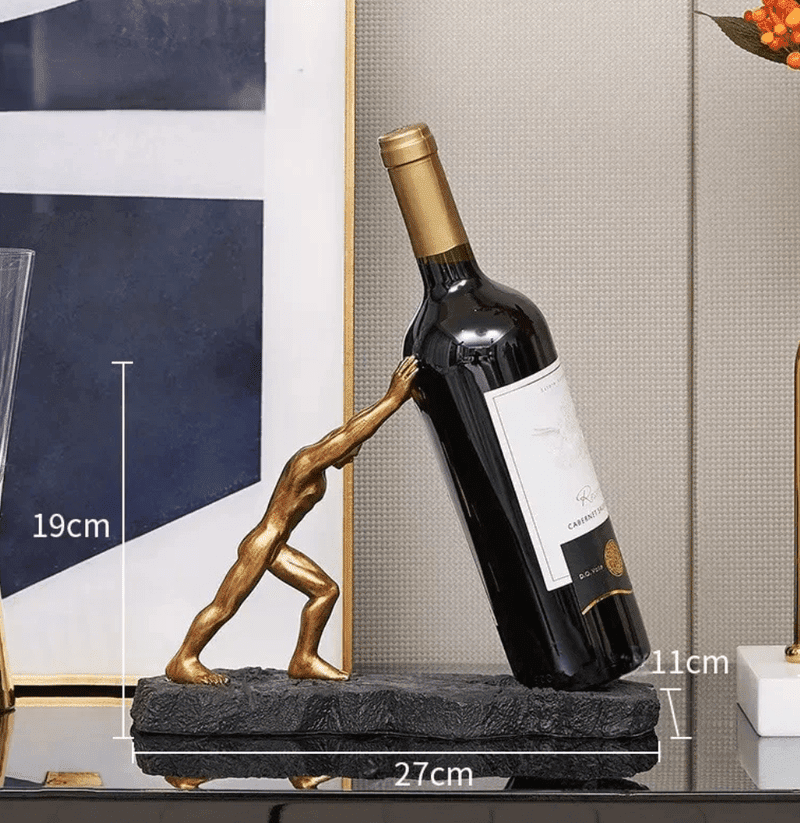 Homezie.de-Homezie Weinflaschenhalter | Premium Design | Stilvolle Präsentation für Weinliebhaber