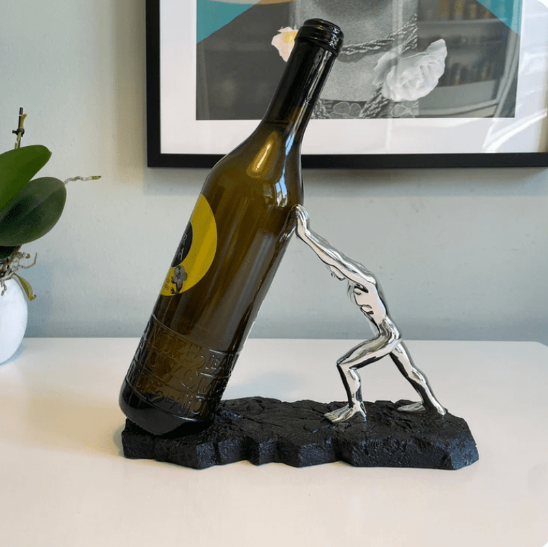 Homezie.de-Homezie Weinflaschenhalter | Premium Design | Stilvolle Präsentation für Weinliebhaber