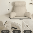 Homezie Rückenlehnenkissen | Ergonomisches Design mit verstellbarer Kopfstütze und weichen Armlehnen | Optimaler Komfort für Zuhause