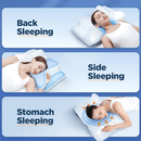 Homezie.de-Pillows-Homezie Orthopädisches Nackenstützkissen | Gedächtnisschaum | Ergonomisches Design für besseren Schlaf