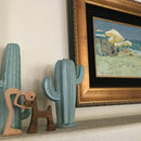 Homezie Holzskulptur | Handgeschnitzt aus Massivholz | Dekoratives Geschenk für Tierliebhaber