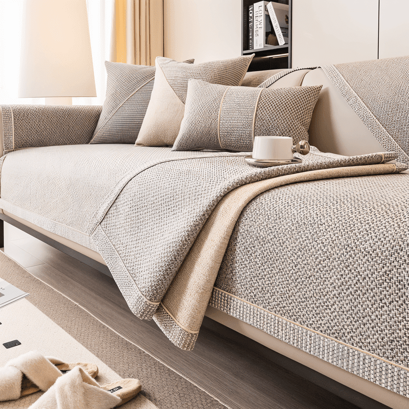 Homezie Sofabezug | Rutschfeste Technologie | Optimaler Schutz für Ihr Sofa
