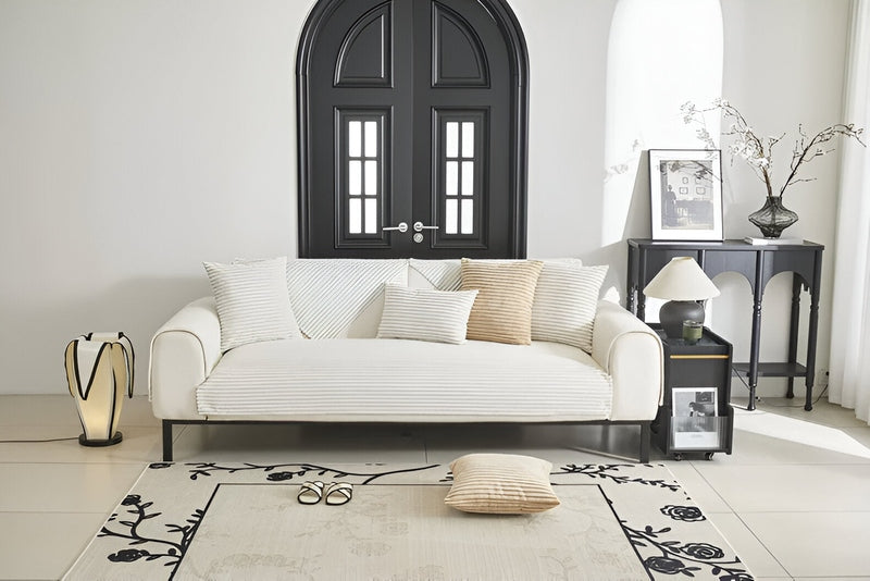 Homezie.de-Slipcovers-Homezie Sofabezug | Rutschfester Plüsch-Velours | Luxuriöser Schutz für Ihr Sofa