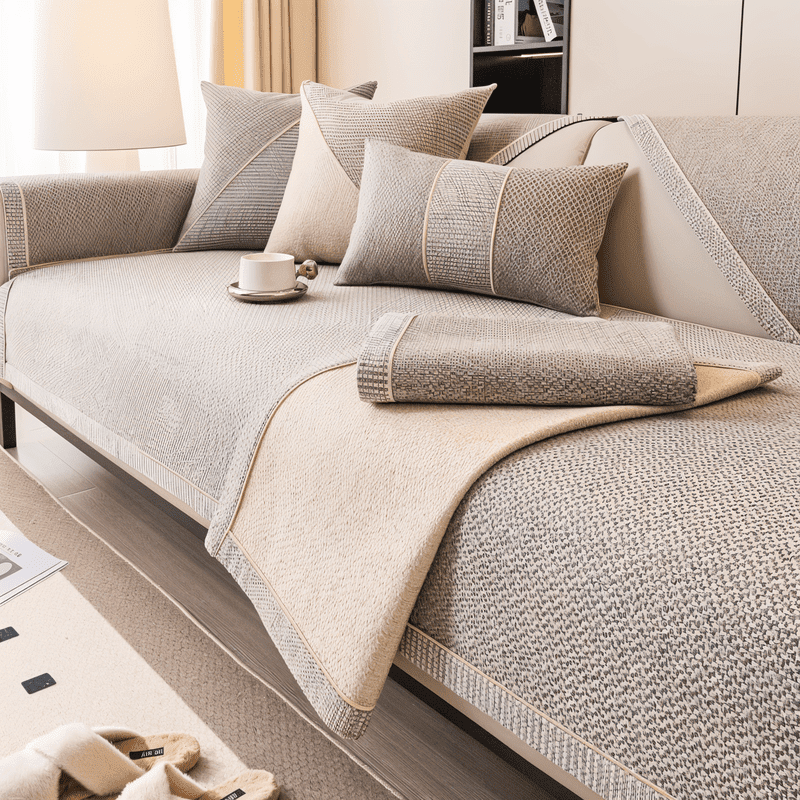 Homezie Sofabezug | Rutschfeste Technologie | Optimaler Schutz für Ihr Sofa