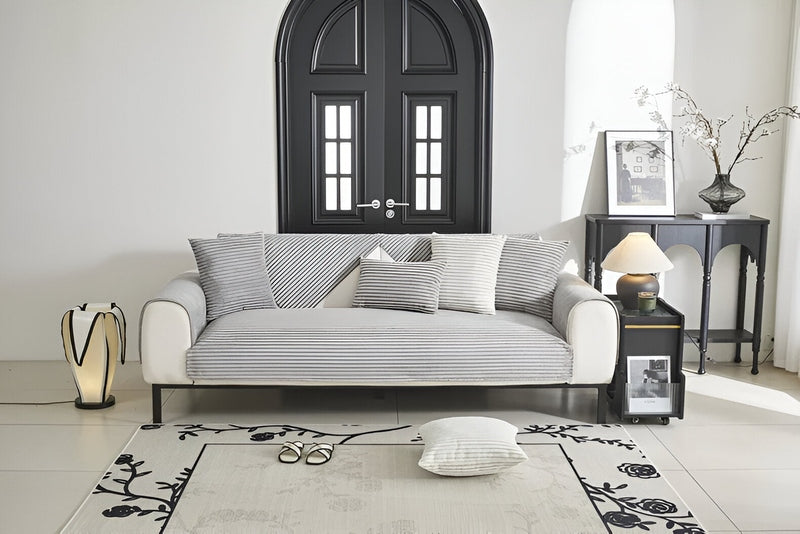 Homezie.de-Slipcovers-Homezie Sofabezug | Rutschfester Plüsch-Velours | Luxuriöser Schutz für Ihr Sofa