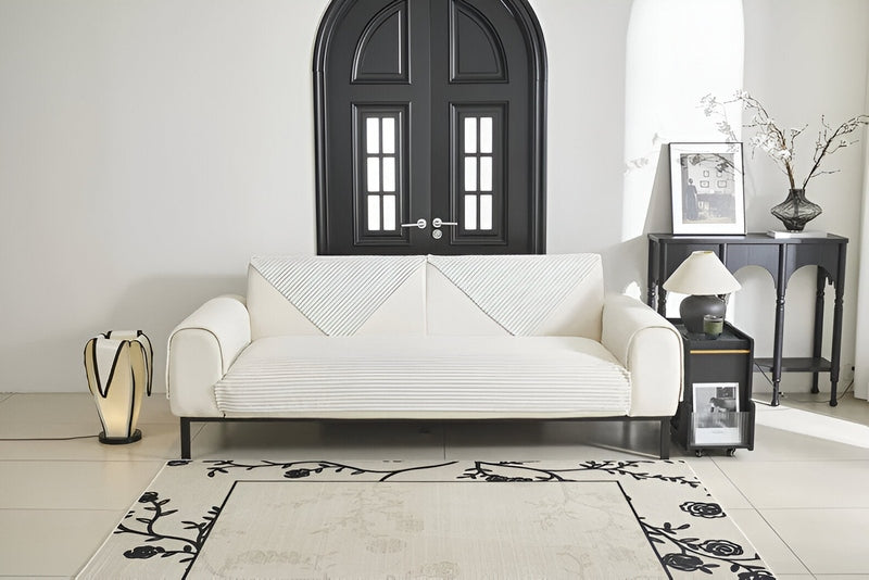 Homezie.de-Slipcovers-Homezie Sofabezug | Rutschfester Plüsch-Velours | Luxuriöser Schutz für Ihr Sofa