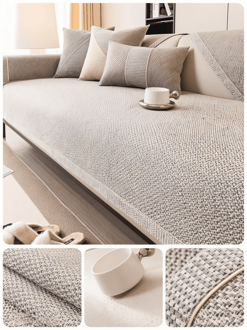 Homezie Sofabezug | Rutschfeste Technologie | Optimaler Schutz für Ihr Sofa