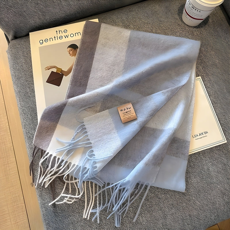 Homezie.de-VLP1021-Homezie Kaschmirschal | Britisches Karomuster | Stilvoller Winterschal für Damen