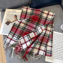 Homezie.de-VLP1021-Homezie Kaschmirschal | Britisches Karomuster | Stilvoller Winterschal für Damen