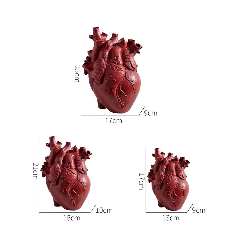 Homezie.de-VLP193-Homezie Vasen | Anatomisches Herzdesign | Dekorative Blumenteller für jedes Zuhause