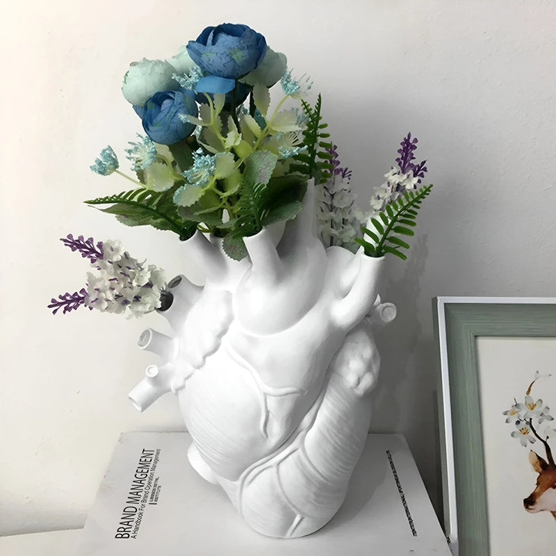 Homezie.de-VLP193-Homezie Vasen | Anatomisches Herzdesign | Dekorative Blumenteller für jedes Zuhause