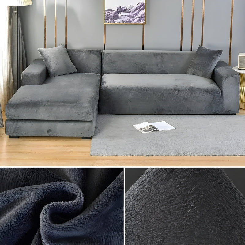 Homezie.de-VLP922-Homezie Bankbezüge | Elastisch | Schützt L-förmige Sofa vor Flecken und Abnutzung