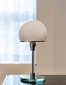 Homezie.de-Wagenfeld Table Lamps-Homezie Tischlampe | Metall und Glas | Dekorative Beleuchtung für Ihr Zuhause