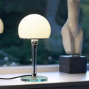 Homezie.de-Wagenfeld Table Lamps-Homezie Tischlampe | Metall und Glas | Dekorative Beleuchtung für Ihr Zuhause