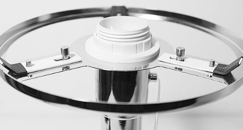 Homezie.de-Wagenfeld Table Lamps-Homezie Tischlampe | Metall und Glas | Dekorative Beleuchtung für Ihr Zuhause