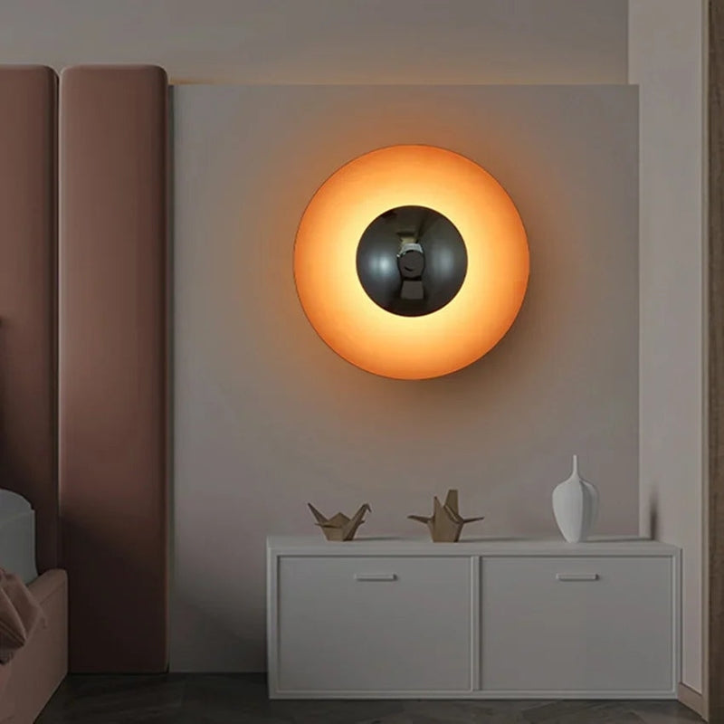 Homezie.de Wall Light Fixtures Homezie LED-Wandlampe | Moderne Runde Form | Stilvolle Raumbeleuchtung