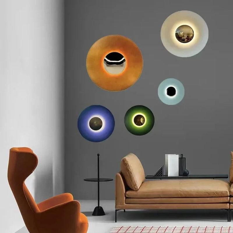 Homezie.de Wall Light Fixtures Homezie LED-Wandlampe | Moderne Runde Form | Stilvolle Raumbeleuchtung