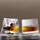 Homezie.de-Whisky Glass-Homezie Whiskyglas | Getexturiertes Wellenmuster | Luxuriöses Trinkerlebnis
