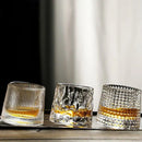 Homezie.de-Whisky Glass-Homezie Whiskyglas | Getexturiertes Wellenmuster | Luxuriöses Trinkerlebnis