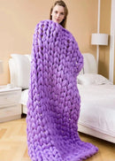 Homezie Grobstrickdecke | Weich & Warm | Ideal für Sofa und Bett