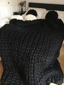 Homezie Grobstrickdecke | Weich & Warm | Ideal für Sofa und Bett