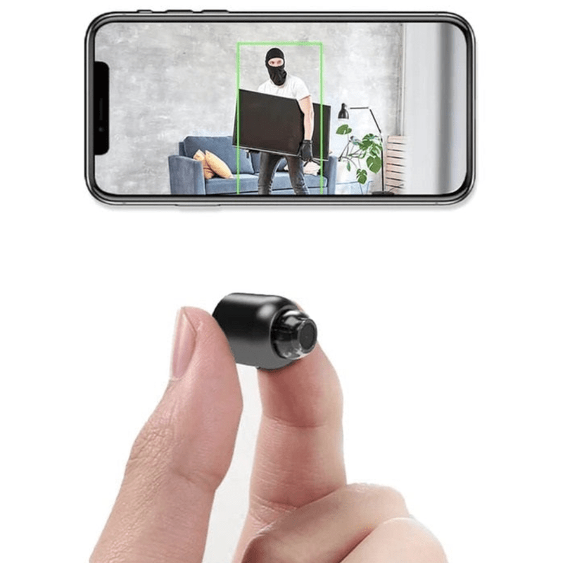 Homezie.de-gadgets-Homezie Sicherheitskamera | Kompakt | WLAN-fähig mit Nachtsicht | Rundum-Überwachung für Ihr Zuhause