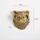 Homezie.de-interieur-Homezie Wanddekoration | Hochwertige Kunstharz | Einzigartiger Tierkopf für stilvolle Innenräume