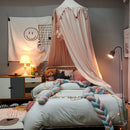 Homezie.de-kinderen-Homezie Kinderbett Baldachin | Mit Quasten und Rüsche | Traumhafte Schlafumgebung für Kinder