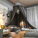 Homezie.de-kinderen-Homezie Kinderbett Baldachin | Mit Quasten und Rüsche | Traumhafte Schlafumgebung für Kinder