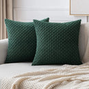 Homezie Kissenbezüge | Superweiches Cord | Stilvolles Boho-Design für Sofa und Wohnzimmer