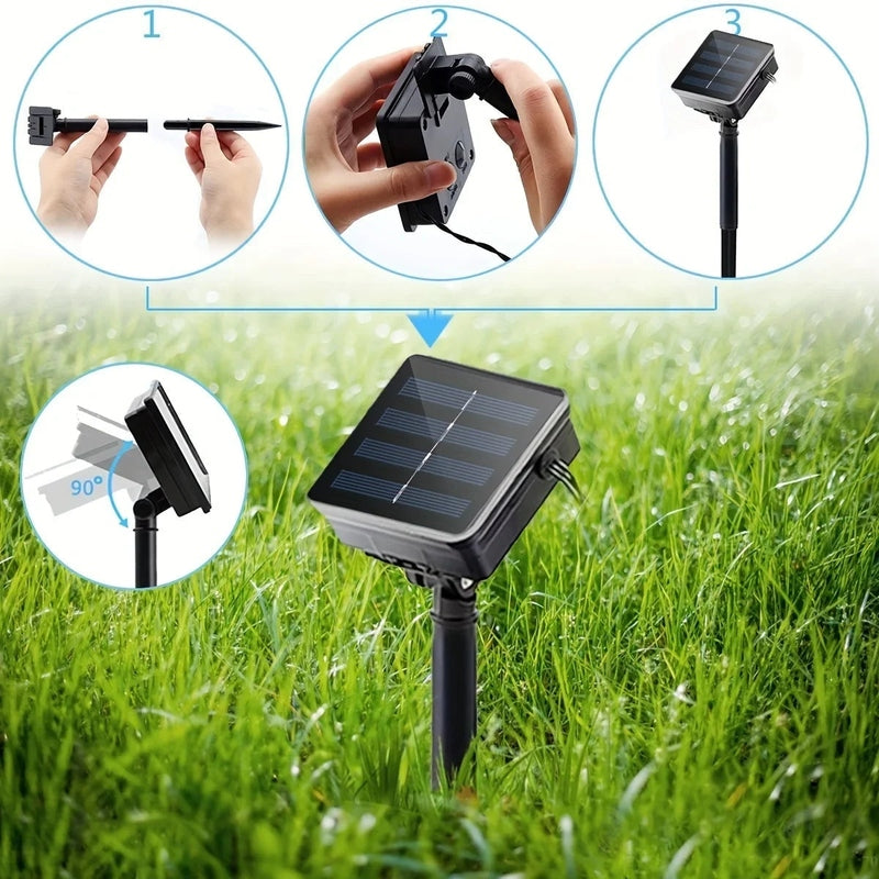 Homezie.de-lighting-Homezie Solar Seil | Solarenergie | Außenbeleuchtung für Garten und Terrasse