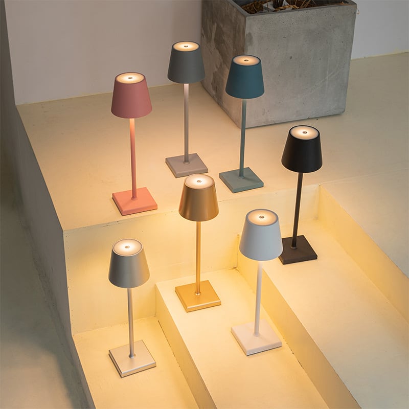 Homezie.de-moku park-Homezie Tragbare Tischlampe | LED-Beleuchtung | Ideal für Innen- und Außenbereich