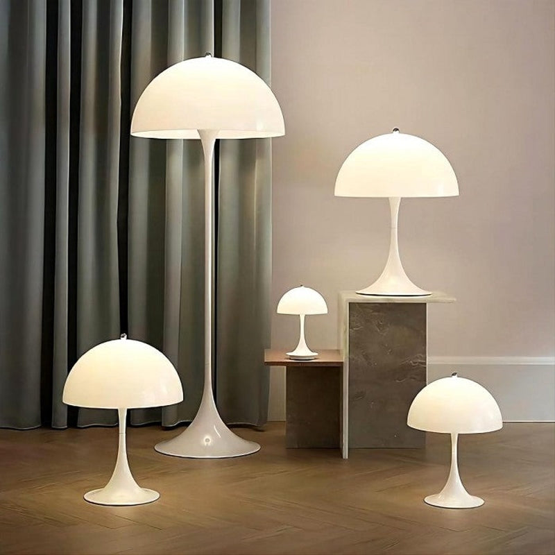 Homezie Tischlampe | Tragbar | Stilvolles Design in Weiß