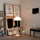 Homezie Tischlampe | Tragbar | Stilvolles Design in Weiß