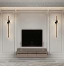 Homezie LED-Wandleuchte | Minimalistisches Design mit indirektem Licht | Moderne Ambientebeleuchtung für Wohnräume
