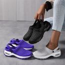 Homezie Damen-Clogs | Atmungsaktives Mesh, Luftpolster-Dämpfung & Rutschfeste Sohle | Bequeme Slipper für Alltag und lange Arbeitstage