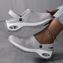 Homezie Damen-Clogs | Atmungsaktives Mesh, Luftpolster-Dämpfung & Rutschfeste Sohle | Bequeme Slipper für Alltag und lange Arbeitstage