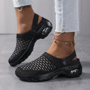 Homezie Damen-Clogs | Atmungsaktives Mesh, Luftpolster-Dämpfung & Rutschfeste Sohle | Bequeme Slipper für Alltag und lange Arbeitstage